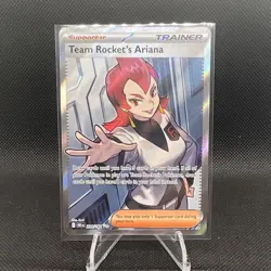 Pokemon TCG Sv10 Destined Rivals Team Rocket's Ariana Full Art UR Holo - Image 1