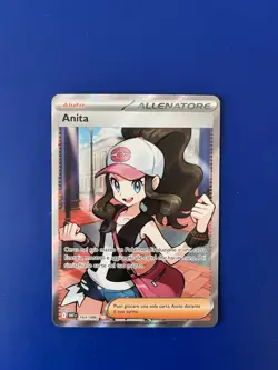 Carta Pokemon Anita 164/086 Full Art Ita Fuoco Bianco - Image 1