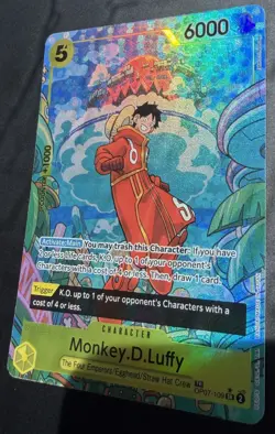 OP07-109 Monkey D. Luffy Treasure Rare (TR) Alternate Alt Art SR English - Image 3