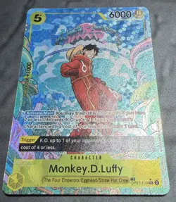 OP07-109 Monkey D. Luffy Treasure Rare (TR) Alternate Alt Art SR English - Image 5