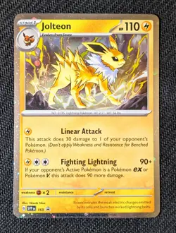 Jolteon SVP 169 🌟 Black Star Promo Cosmo Holo Pokemon Card NM - Image 1