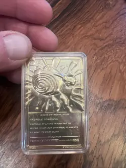 Pokemon Limited Edition Poliwhirl 23K Gold-Plated Trading Card – (No COA) - Image 3