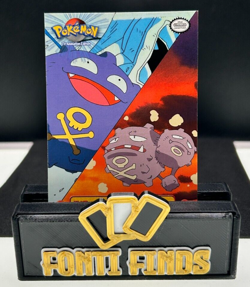 1999 Topps Pokemon Trading Card TV13 #109 Koffing #110 Weezing LP - Image 1