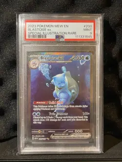 Pokemon TCG Blastoise EX Sir Scarlet & Violet 151 English Alternative Art PSA 9 - Image 1