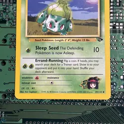 Erika's Bulbasaur 39/132 Gym Challenge Uncommon Pokemon Card - Image 3
