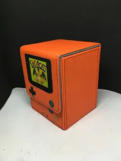 Charizard Gameboy Style Deck Box Holder TCG Cards High Quality Magnetic Case - Image 2