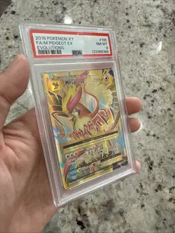 POKEMON 2016 XY Evolutions PIDGEOT EX #105 PSA 8 Near Mint RARE - Image 3