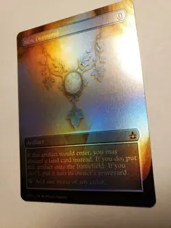 Mox Diamond FOIL PROXY Card (FOIL ERROR) with Custom Fantasy Art Design - Image 2