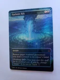 Cyclonic Rift FOIL PROXY Card (FOIL ERROR) with Custom Fantasy Art Design - Image 2