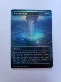 Cyclonic Rift FOIL PROXY Card (FOIL ERROR) with Custom Fantasy Art Design - Image 3