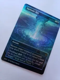 Cyclonic Rift FOIL PROXY Card (FOIL ERROR) with Custom Fantasy Art Design - Image 4