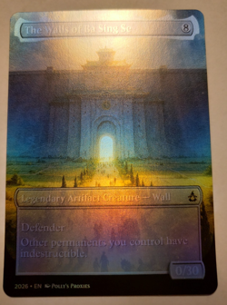 The Walls of Ba Sing Se FOIL PROXY Card (FOIL ERROR) with Custom Fantasy Art - Image 1