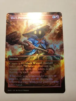 Vivi's Persistence FOIL PROXY Card (FOIL ERROR) with Custom Fantasy Art Design - Image 1