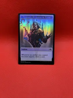 Emblem - Tezzeret, Betrayer Of Flesh/ Spirit Token - Foil - Kamigawa - Image 1