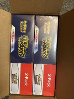 Pokemon Surging Sparks Elite Trainer Box/Booster Bundle Costco 2-Pack - Lot of 2 - Image 1