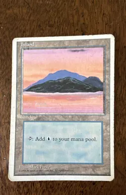 MTG Island 4th Edition 179 Regular Land Magic The Gathering MTG M/HP - Image 2
