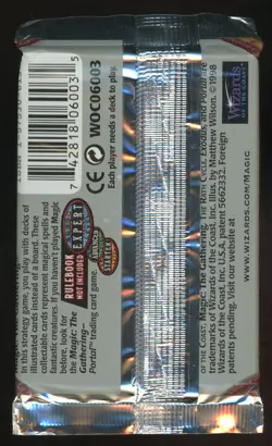 1998 MTG Magic the Gathering Exodus Booster Pack Factor Sealed TCG - Image 2