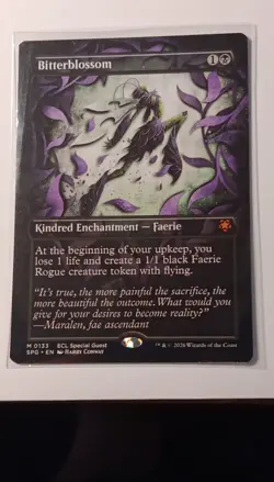 Magic: The Gathering Bitterblossom Enchantment ECL Special Guest Alt Art 2026 - Image 3