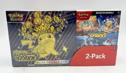 Pokemon Surging Sparks ETB + Booster Bundle Costco 2-pack - Image 1