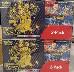 Pokemon Surging Sparks ETB + Booster Bundle Costco 2-pack - Image 2