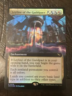 MTG FOIL Leyline of the Guildpact Extended Art - Murders at Karlov Manor #418 - Image 1