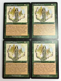 MTG 4X Holistic Wisdom X4 Odyssey Magic - LP/PL - Image 1