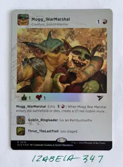 MTG Mogg War Marshal - RAINBOW FOIL - Secret Lair Drop #1618 NM/M Unplayed - Image 1