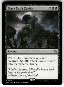 Black Sun's Zenith 71 Rare Commander: Lorwyn Eclipsed Magic: The Gathering NM - Image 1