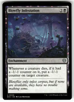 Blowfly Infestation 46 Commander: Lorwyn Eclipsed Magic: The Gathering NM - Image 1