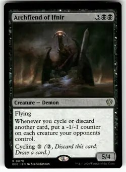 Archfiend of Ifnir 70 Rare Commander: Lorwyn Eclipsed Magic: The Gathering NM - Image 1