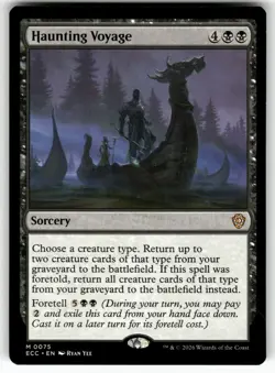 Haunting Voyage 75 Mythic Commander: Lorwyn Eclipsed Magic: The Gathering NM - Image 1