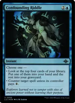 MTG TCG - Confounding Riddle 50 Foil The Lost Caverns of Ixalan - NM - Image 1