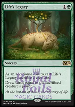 Life's Legacy 1x FOIL MTG M15 Core Set Rare MINT green sorcery - Image 1