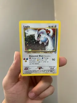 Pokemon Neo Genesis Lugia TCG Holo Rare Card 9/111 Unlimited LP - Image 1