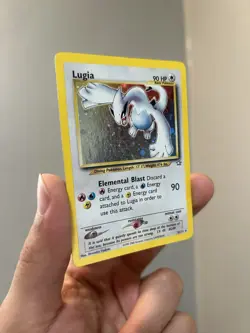 Pokemon Neo Genesis Lugia TCG Holo Rare Card 9/111 Unlimited LP - Image 2