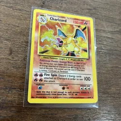 Charizard 4/102 Base Set Unlimited Holo Rare Pokemon Card WOTC Vintage - Image 2