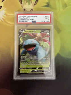 Pokemon - Venusaur V 001/073 - Champion’s Path - PSA 9 Mint - Image 1