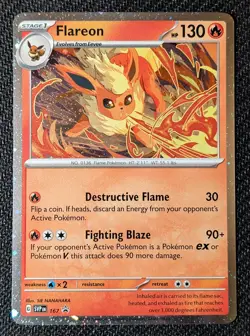 Flareon SVP 167 🌟 Black Star Promo Cosmo Holo Pokemon Card NM - Image 1