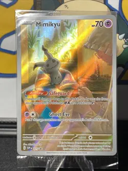 Pokemon TCG Mimikyu 075 S&V Paldean Fates ETB Black Star Promo SEALED - Image 1