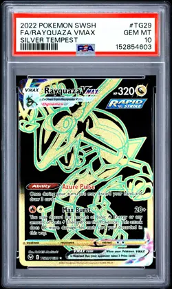 Fa/Rayquaza Vmax Pokemon Sword & Shield Silver Tempest TG29 NM PSA 10 - Image 1