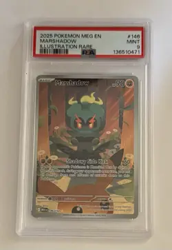 Pokemon TCG Marshadow Mega Evolutions Illustration Rare PSA 9 Mint - Image 1