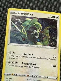 Pokemon TCG Rayquaza - SWSH029 Sword & Shield Black Star Promo NM DOUBLE SWIRL 3 - Image 2