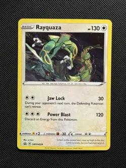 Pokemon TCG Rayquaza - SWSH029 Sword & Shield Black Star Promo NM - Image 1