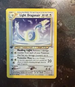 The Pokemon Company Neo Destiny 1st Ed Light Dragonair 22/105 Rare Reg Eng 80 HP - Image 1