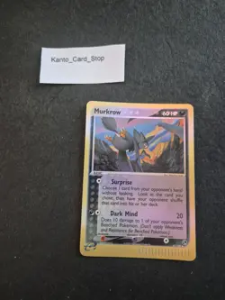 Pokemon Murkrow 47/100 Reverse Holo Basic EX E-Reader E-Series 2003 Nintendo - Image 1