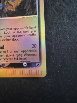 Pokemon Murkrow 47/100 Reverse Holo Basic EX E-Reader E-Series 2003 Nintendo - Image 5