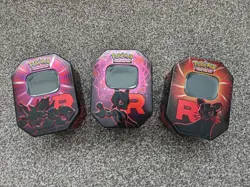 Pokemon Team Rocket Empty Tins - Set of 3 - Image 1