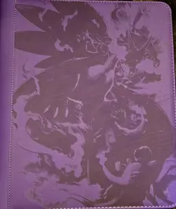 Pokemon Mega Charizard X 9 Pocket Top Loader Binder - Engraved - Image 1
