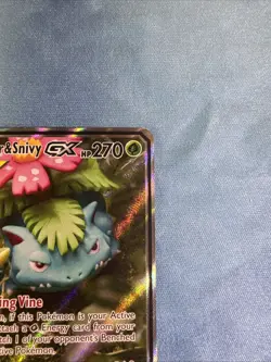 Pokemon Venusaur & Snivy GX SM229 Ultra Rare Sun & Moon Promo Tag Team - Image 4