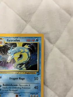 Pokemon Gyarados Base Set 2 Holo Rare SWIRL 💫7/130 -NM Condition - Image 3